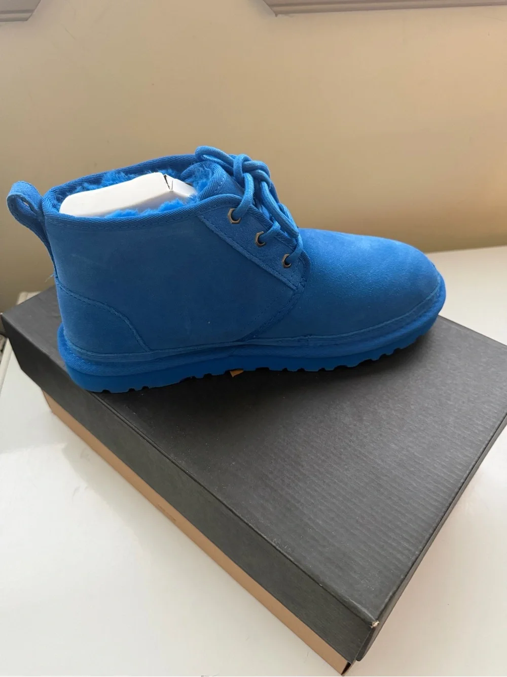 UGG Mens Blue Boot with Durable Grip Sole